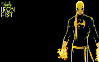Man yellow black costume fireball - andrew robinson free wallpaper