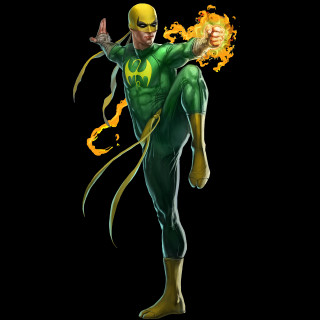 Man green yellow costume flame - americo makk free wallpaper for tablet