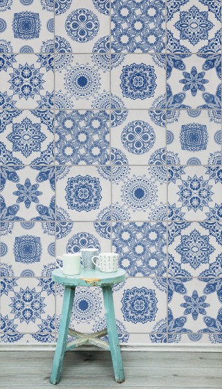 Blue white wall table vase - high free wallpaper for mobile