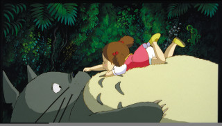 Girl rhinoceros jungle cat bird - ghibli free wallpaper
