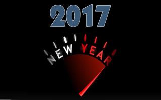New year speedometer red blue - letter free wallpaper