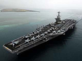 Aircraft carrier ocean island floating 2 - felixkelly free wallpaper