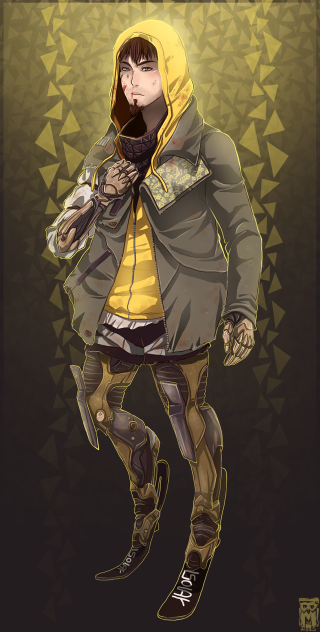 Hoodie yellow shirt drawing person - a hoodie free wallpaper for mobile