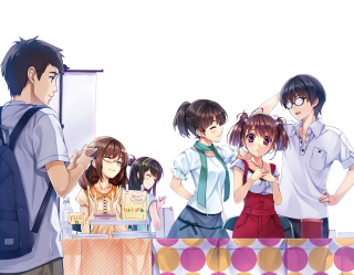 Group cake table man woman - a cake free wallpaper