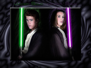 Couple people lightsabers wall black - a couple of people free wallpaper