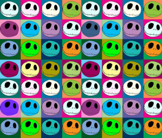 Colorful pattern faces art design - a colorful pattern free wallpaper