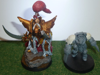 Figurines man sword demon rock - warhammer free wallpaper