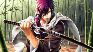 Bamboo forest blood sword anime - blood free wallpaper