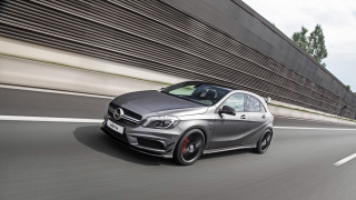 Mercedes cla driving road blurry - feature free wallpaper for desktop