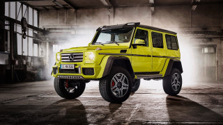Yellow mercedes maximalism digital rendering 2 - maximalism free wallpaper for desktop