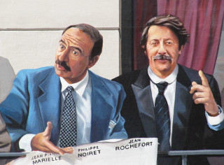 Men suits sign fake mustache - fake free wallpaper for desktop