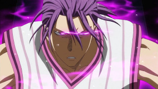 Purple hair man white shirt - a purple light free wallpaper