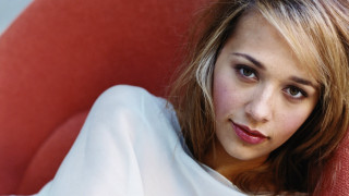 Woman sitting red chair head - a red chair free wallpaper