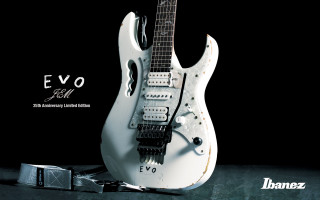 White electric guitar black background - electric free wallpaper