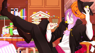 Couple people sitting cat on - their head free wallpaper for desktop