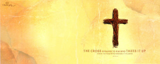 Cross yellow background bible quote - the cross free wallpaper