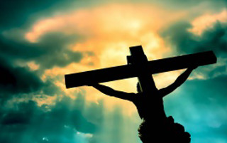 Person holding cross cloudy sky - hd wallpaper free wallpaper
