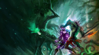 Man purple outfit sword demon - a purple outfit holding free wallpaper for desktop