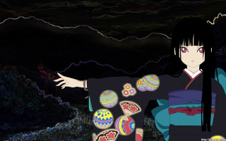 Woman kimono buttons arm hand - her side free wallpaper