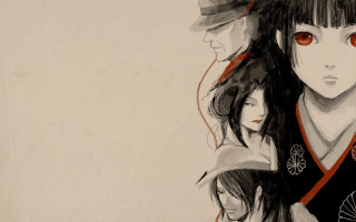 Man woman red eyes fan - a fan free wallpaper