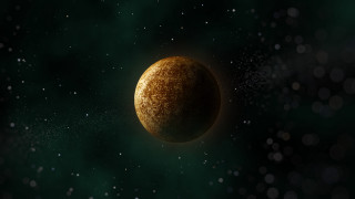 Yellow object dark space stars - a dark space free wallpaper