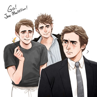 Three men suits ties drawing - a drawing free wallpaper for tablet