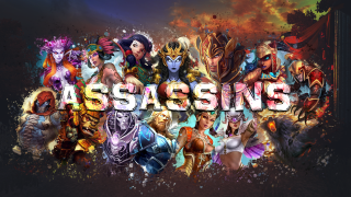 Assassins graphic style character group - a graphic style free wallpaper