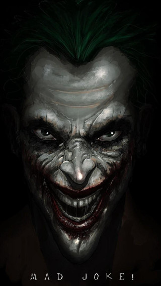 Joker green hair mohawk close - free anime wallpaper