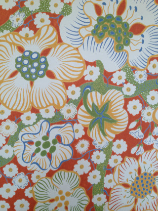 Flowery fabric closeup colorful flowers - free spring wallpaper
