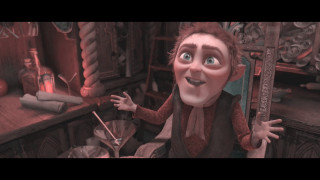 Cartoon character sitting chair holding - claymation free wallpaper