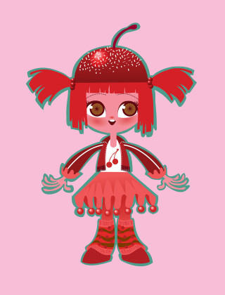 Cartoon character red hair red 2 - a red object free wallpaper for mobile