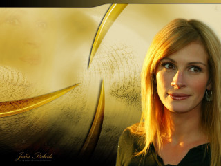 Blonde woman green shirt gold - a gold background free wallpaper