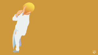 Person holding yellow object face - a yellow object free wallpaper