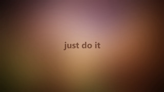 Blurry photo just do it - bottom free wallpaper