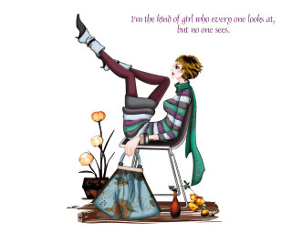 Woman chair leg up table - a vase free wallpaper for desktop