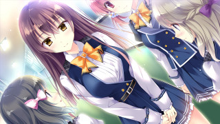 Anime girls long hair bows 18 - long hair and bows free wallpaper for desktop