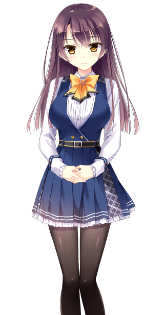 Girl blue dress bow tie - her neck free wallpaper for mobile