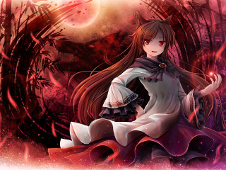 Girl dress rock red background - madhouse free wallpaper