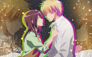 Anime couple characters words stars - anime art free wallpaper for desktop