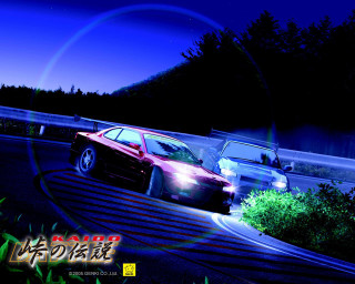 Cars driving night rainbow sky - a couple of cars free wallpaper