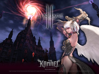 Woman white hair wings castle - white hair free wallpaper