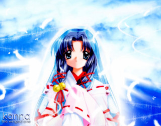Anime veil ribbon blue sky - a veil free wallpaper