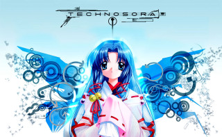 Blue haired woman white dress - blue hair free wallpaper