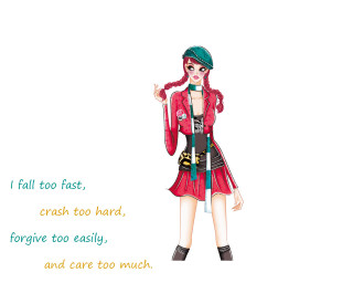 Woman red coat green hat - a red jacket free wallpaper