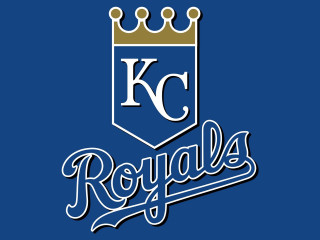Kansas royals blue background gold - a gold crown free wallpaper