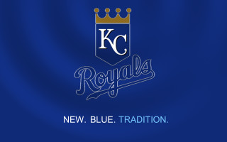 Blue background kansas royals crown - dong kingman free wallpaper