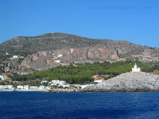 Small island church ocean mountain - a church free wallpaper