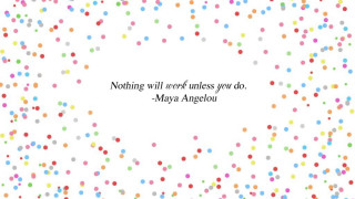 Confetti quote inspirational floral halftone - nothing free wallpaper