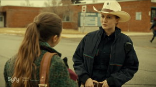 Cowboy hat girl green jacket - a renaissance painting free wallpaper