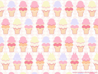 Cupcake pattern colorful design image - pastel color free wallpaper